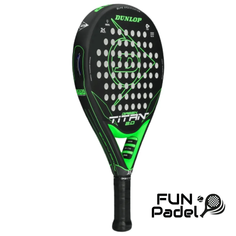 Raquete Dunlop Titan 2.0 Green — conforto e suavidade no jogo. - imagem 4