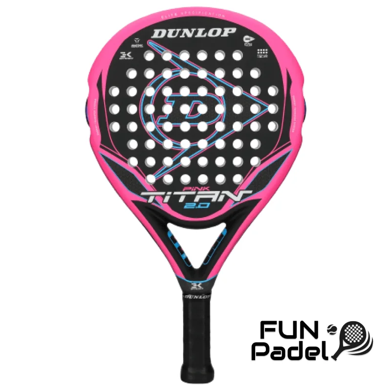 Dunlop Titan 2.0 Pink padel racket – control, comfort, and adaptive power - image 1