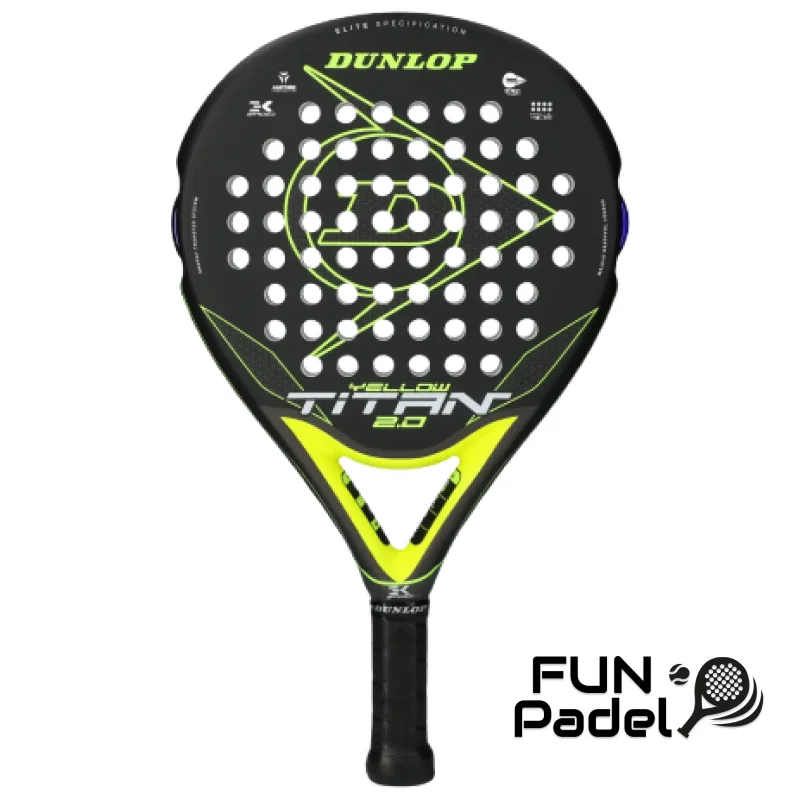 Dunlop Titan 2.0 Yellow — raquete de padel para um jogo versátil - imagem 1