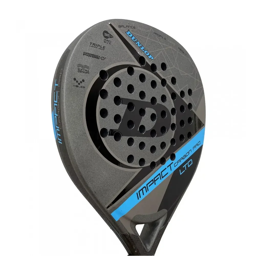 Edição limitada Dunlop Impact Carbon PRO LTD Blue — raquete de padel com potência e controlo - imagem 4