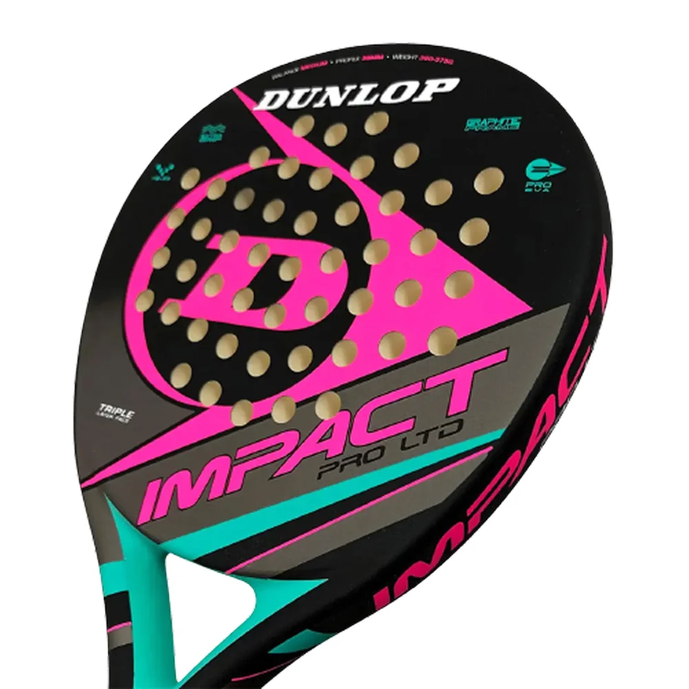 Raquete de padel Dunlop Impact Pro HL PINK – Controlo e conforto para jogadores amadores - imagem 3