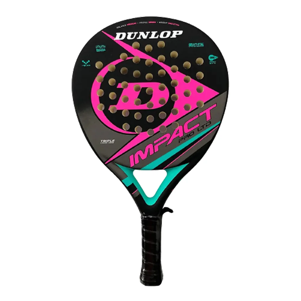 Raquete de padel Dunlop Impact Pro HL PINK – Controlo e conforto para jogadores amadores - imagem 1