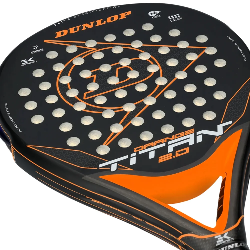 Dunlop Titan 2.0 Orange – raquete de padel universal para jogadores de nível intermédio. - imagem 6