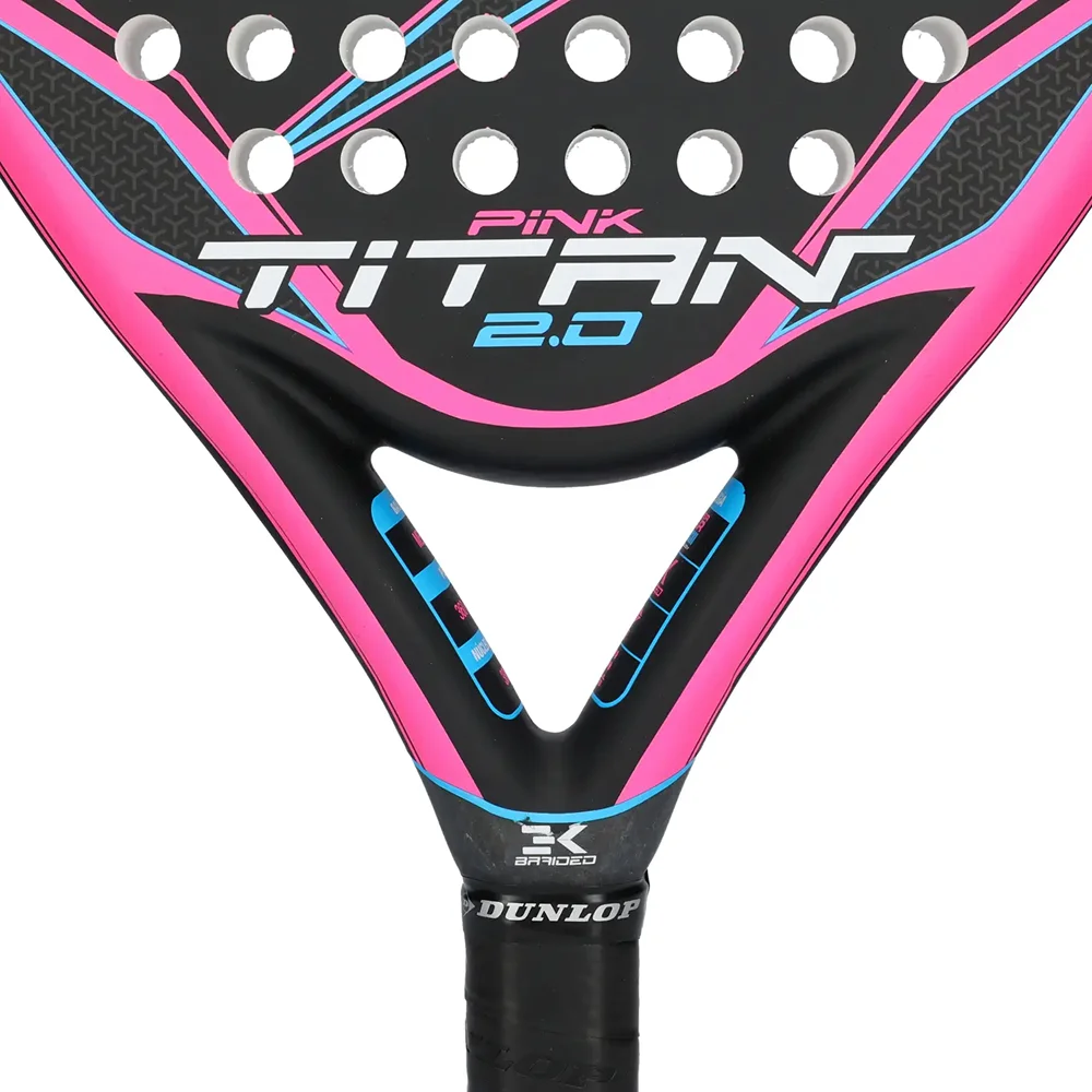Raquete de padel Dunlop Titan 2.0 Pink – controlo, conforto e potência adaptável - imagem 5
