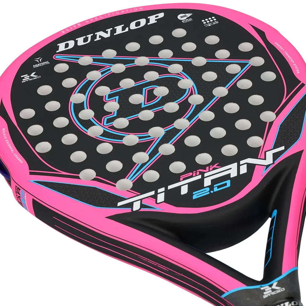 Raquete de padel Dunlop Titan 2.0 Pink – controlo, conforto e potência adaptável - imagem 8