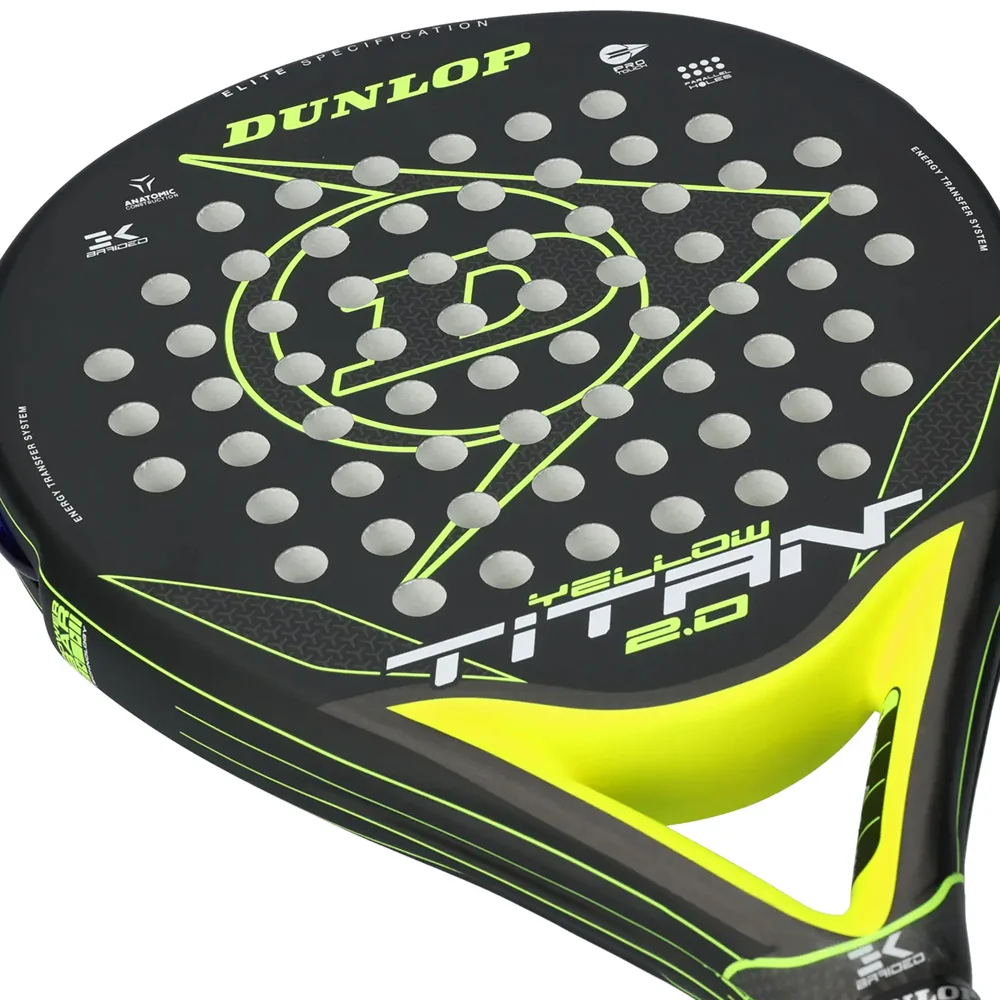 Dunlop Titan 2.0 Yellow — raquete de padel para um jogo versátil - imagem 6