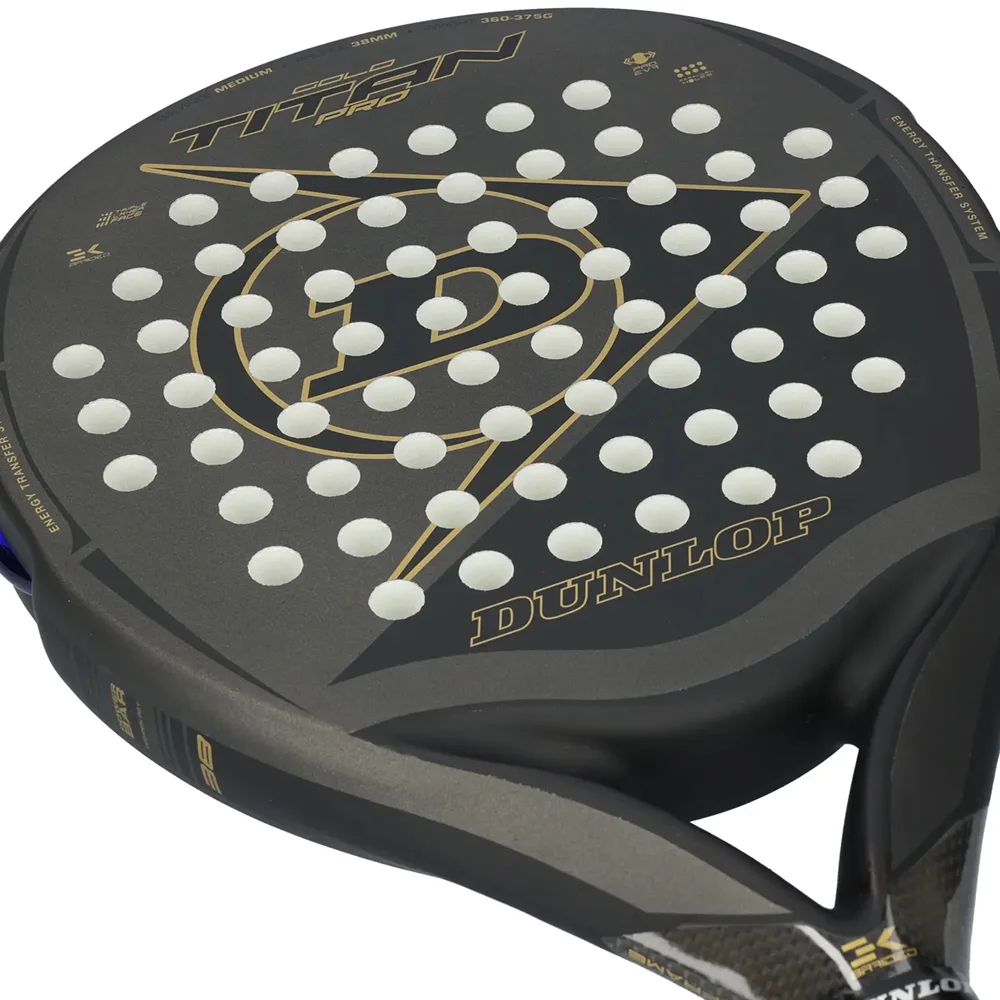 Dunlop Titan Pro Gold 2024 — raquete de padel com potência, controlo e equilíbrio - imagem 6