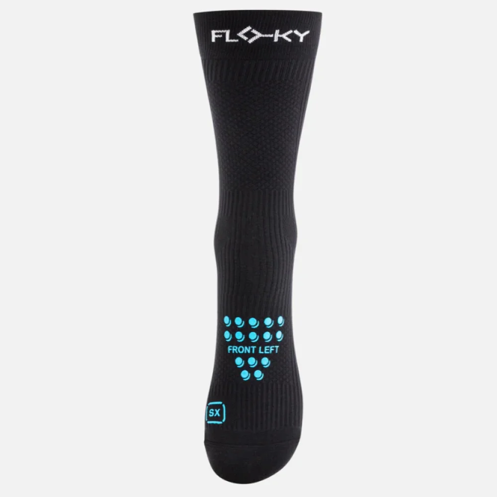 Floky S-Mash 3D Socks Black Light Blue — Unisex Sports Socks for Padel, Tennis & Pickleball - image 3