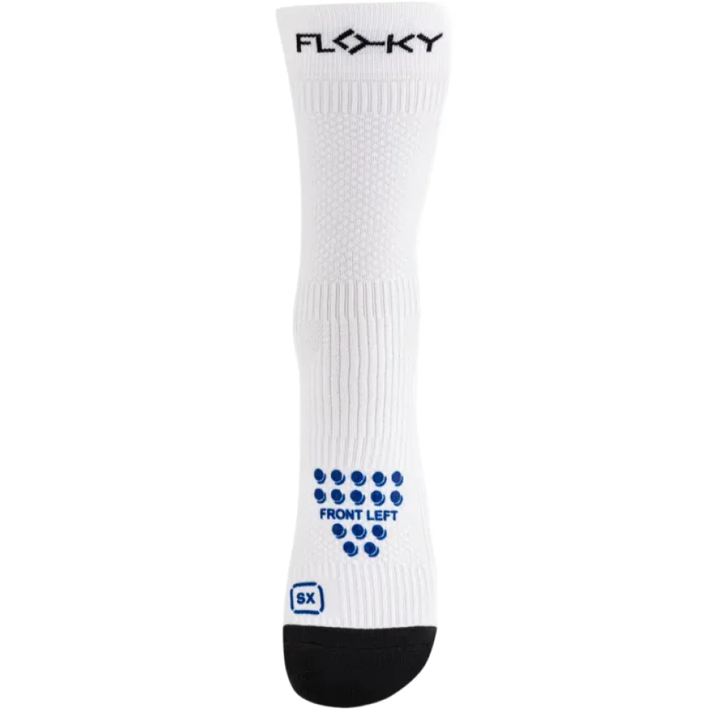 Floky S-Mash 3D Socks White Blue — Unisex Sports Socks for Padel, Tennis & Pickleball - image 3