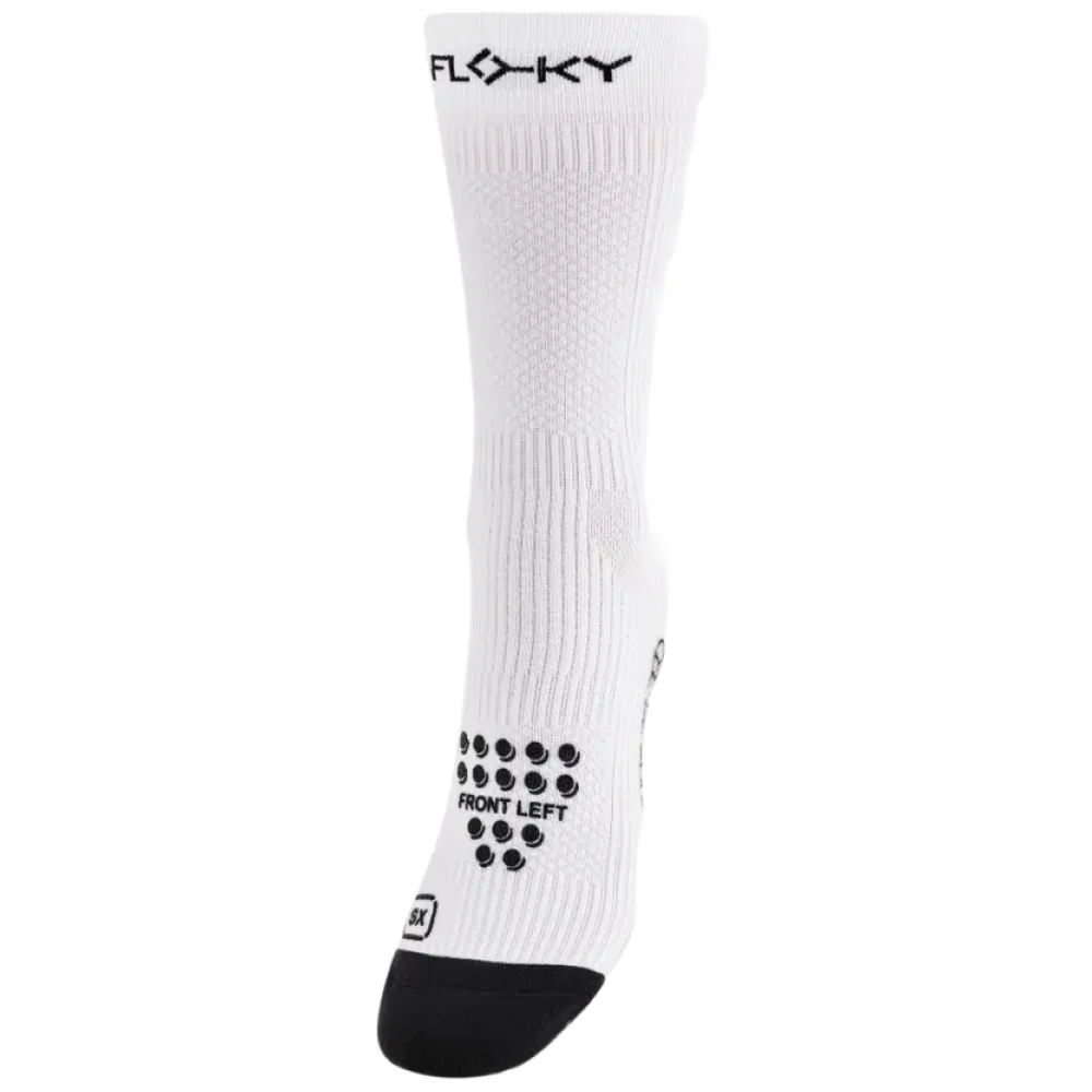 Floky S-Mash 3D Socks White — Unisex Sports Socks for Padel, Tennis & Pickleball - image 1