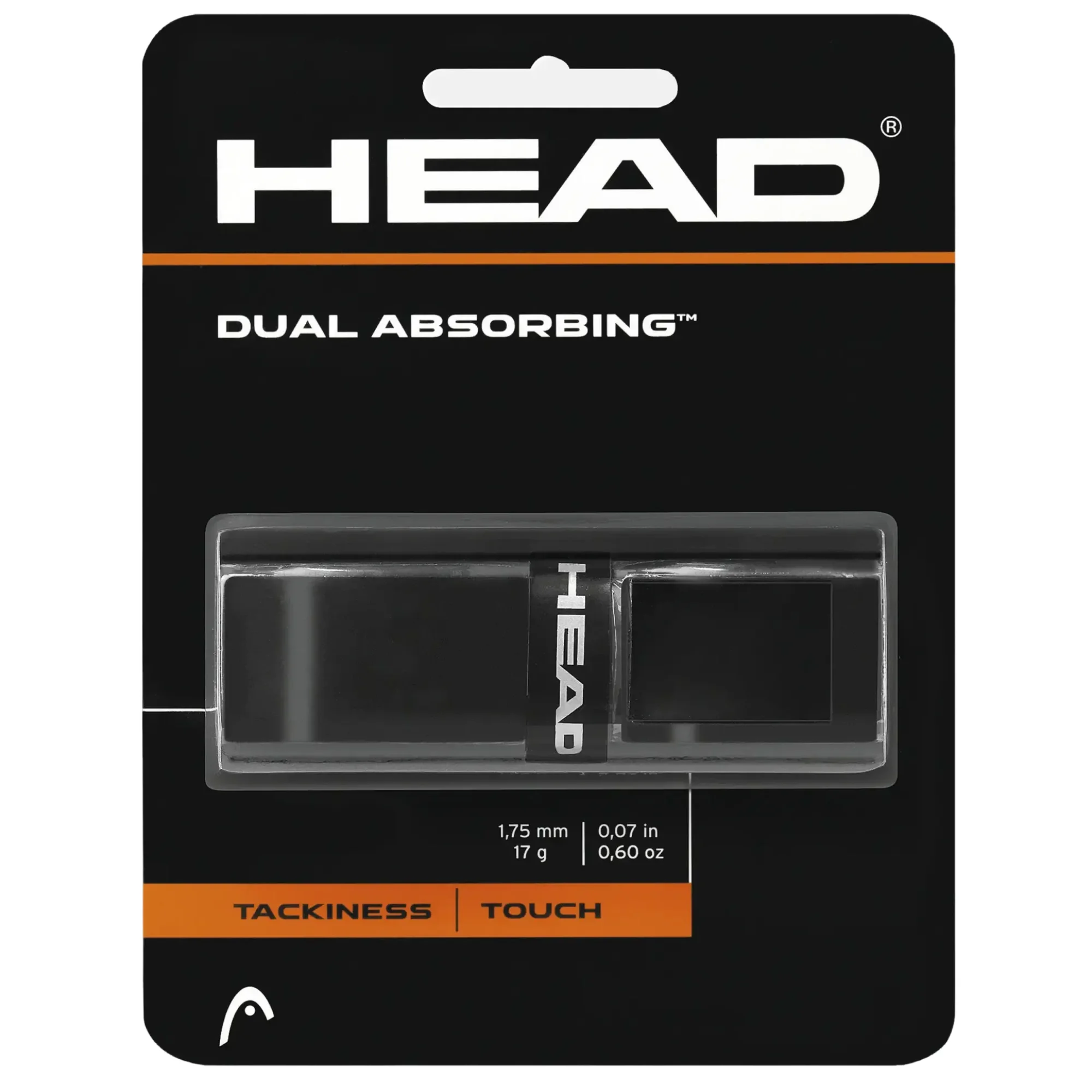 Head Dual Absorbing Grip Black – Premium Tennis Grip for Maximum Control - image 1
