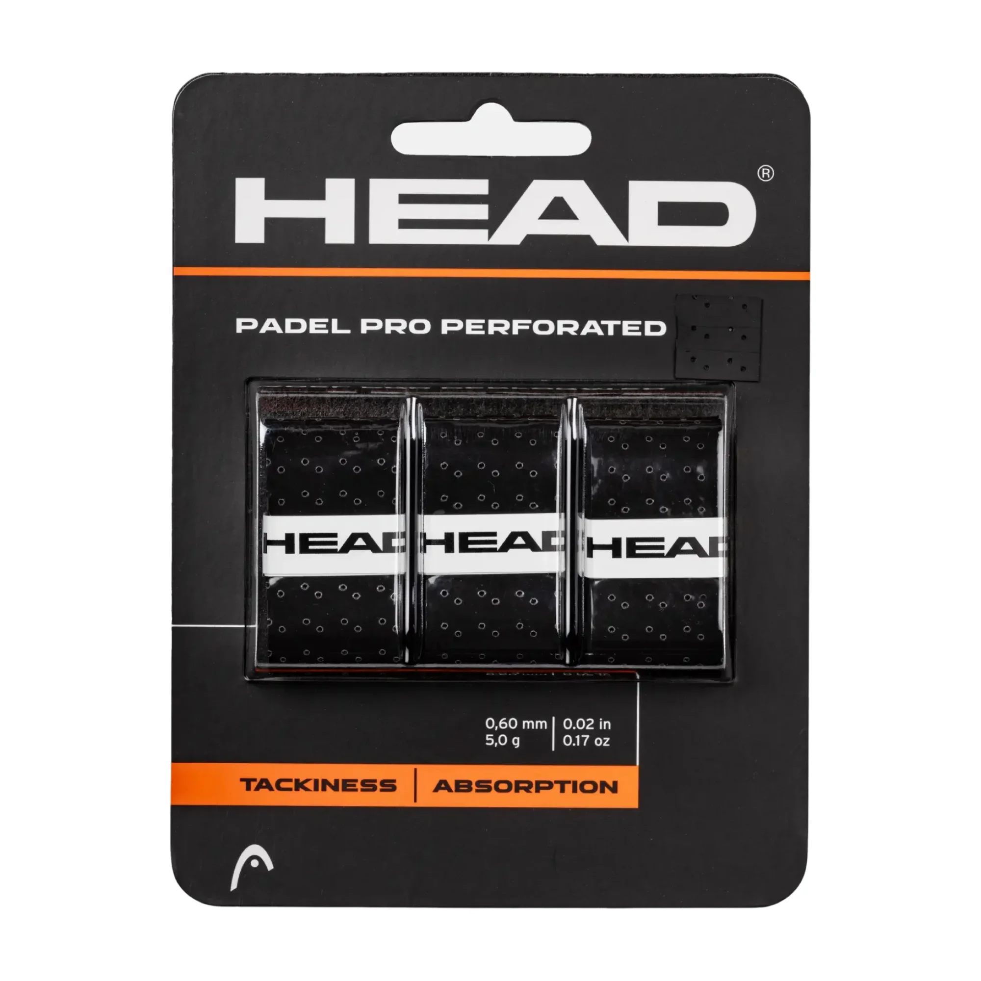 Head Padel Pro Perforated Overgrip Black