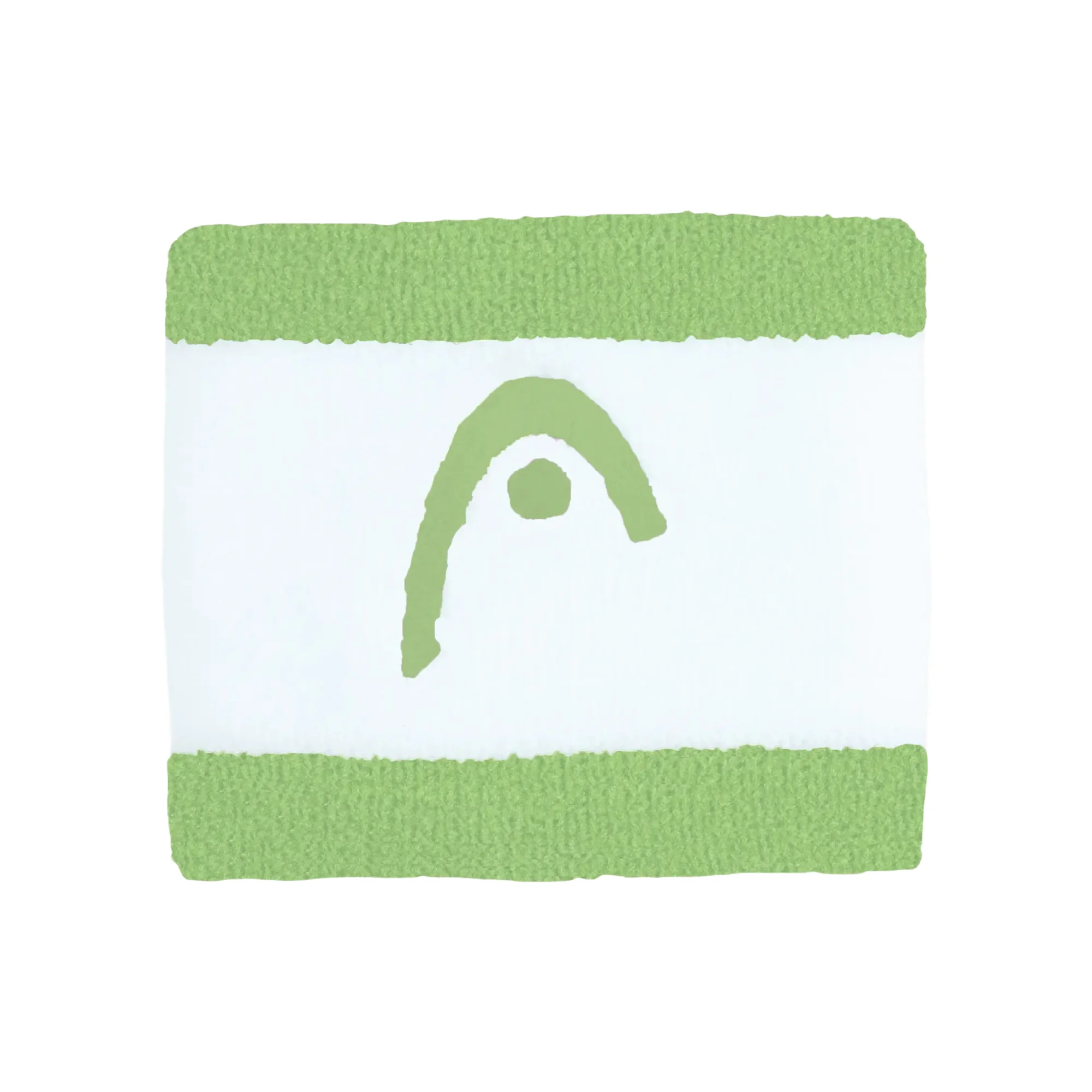Head Wristband Striped 2.5 Celery green White – Comfort, Style and High Absorption - image 1