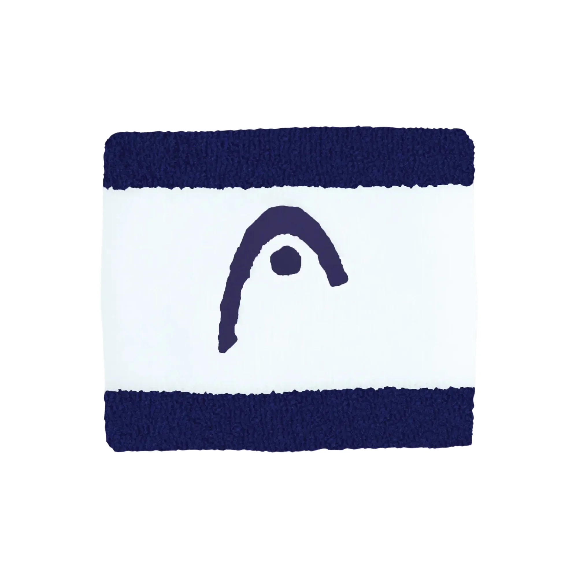 Head Wristband Striped 2.5 Navy White – Comfort, Style and High Absorption - image 1