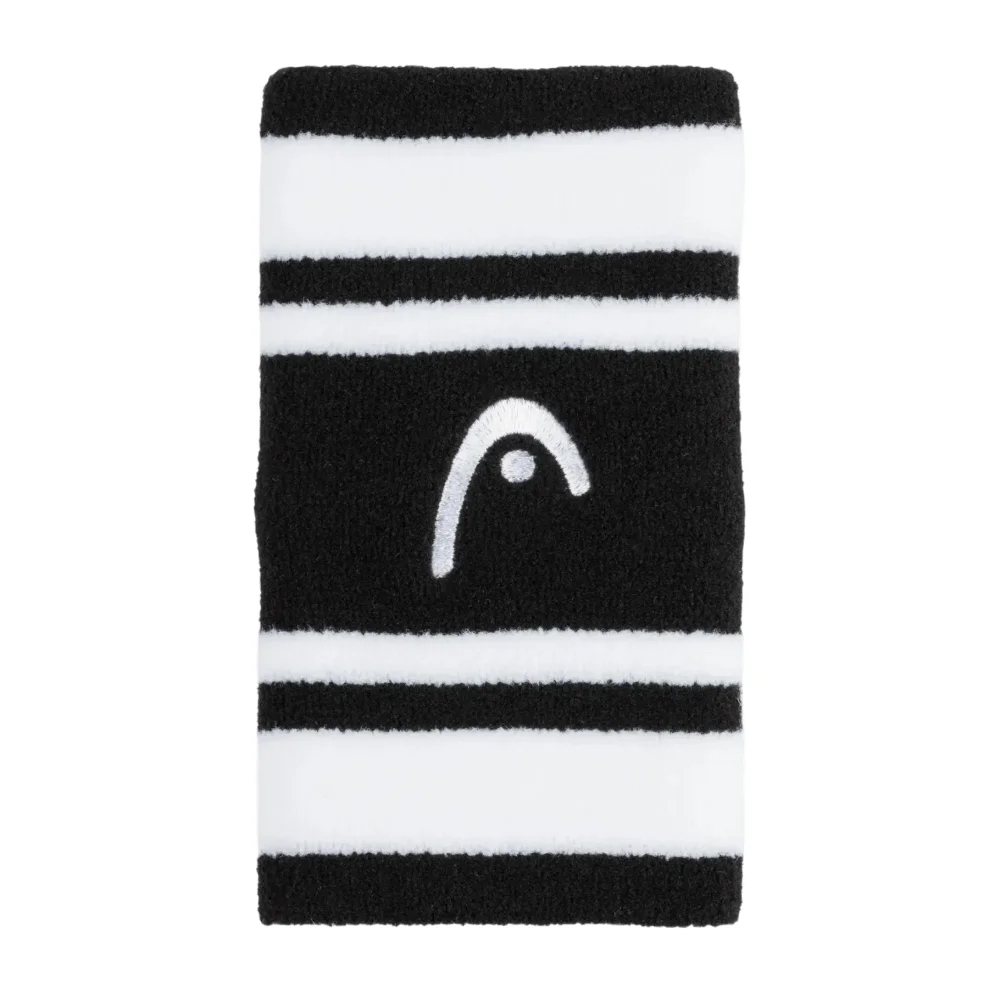 Head Wristband Striped 5 Black White – Stylish, High-Performance Sports Wristband - image 1