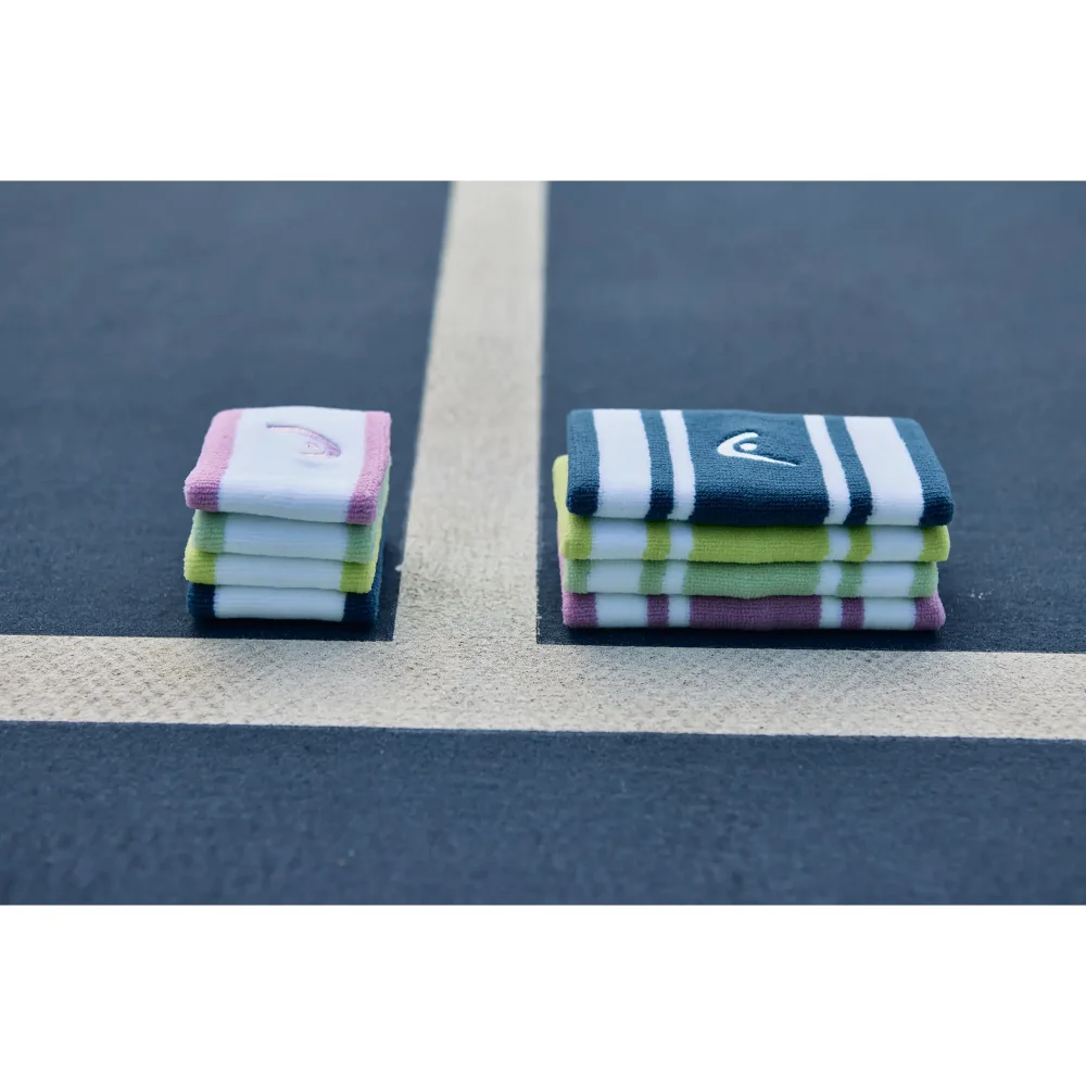 Head Wristband Striped 5 Navy White – Stylish, High-Performance Sports Wristband - image 2