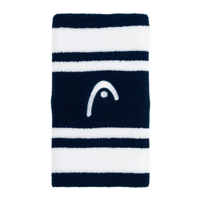 Head Wristband Striped 5 Navy White