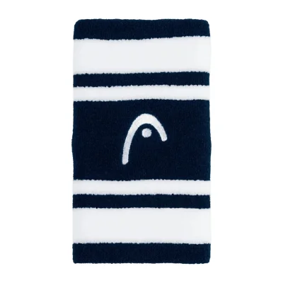 Head Wristband Striped 5 Navy White