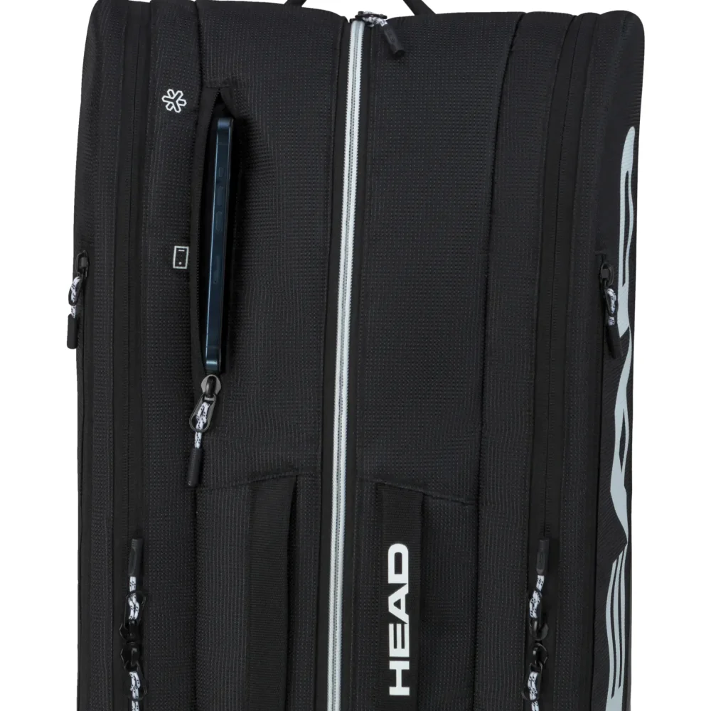 Head Tour Padel Bag L Black 2026 – Saco de Padel Profissional para 7 Raquetes - imagem 3