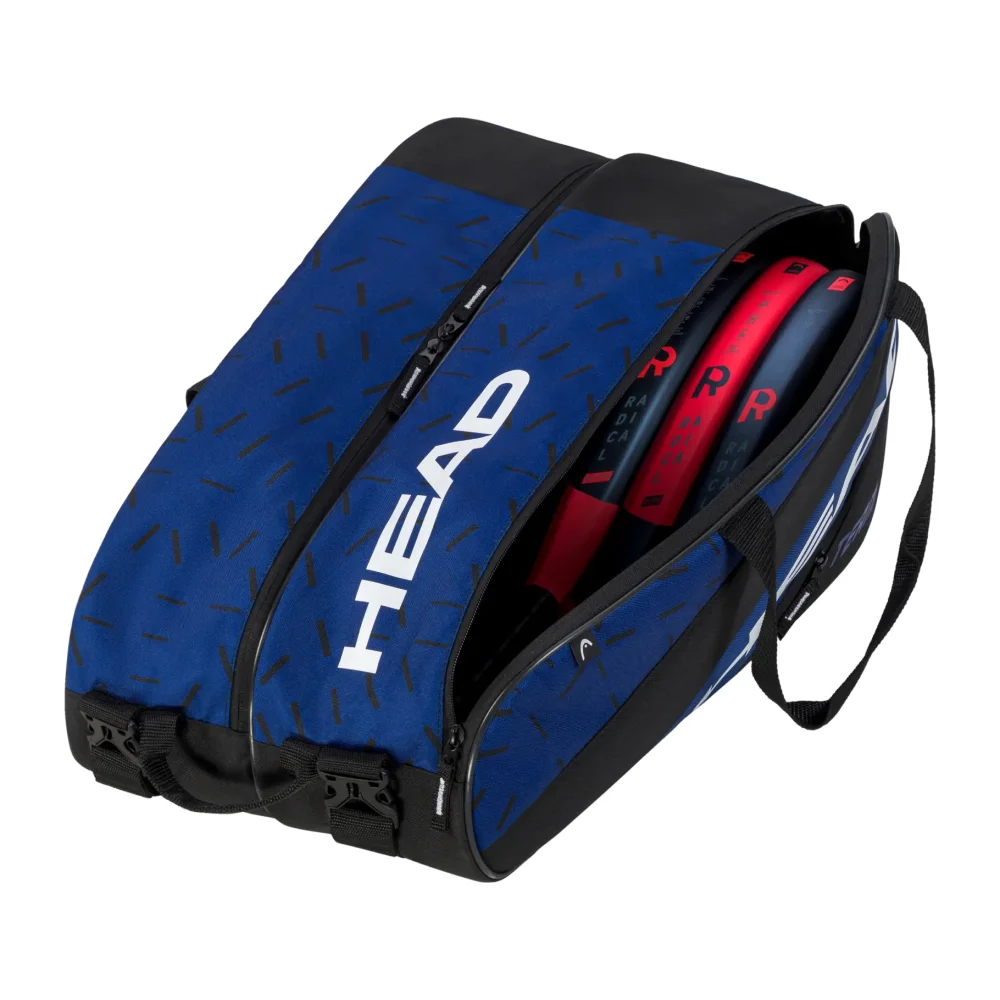 Bolsa de padel Head Team Padel Black Blue 2024 – elegante, espaçosa e ecológica com proteção térmica CCT+ - imagem 2