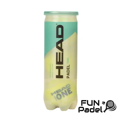 HEAD Padel One Balls – 3-Pack (Training & Club-Level Balls)