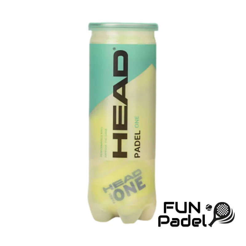 HEAD Padel One Balls – 3-Pack (Training & Club-Level Balls)