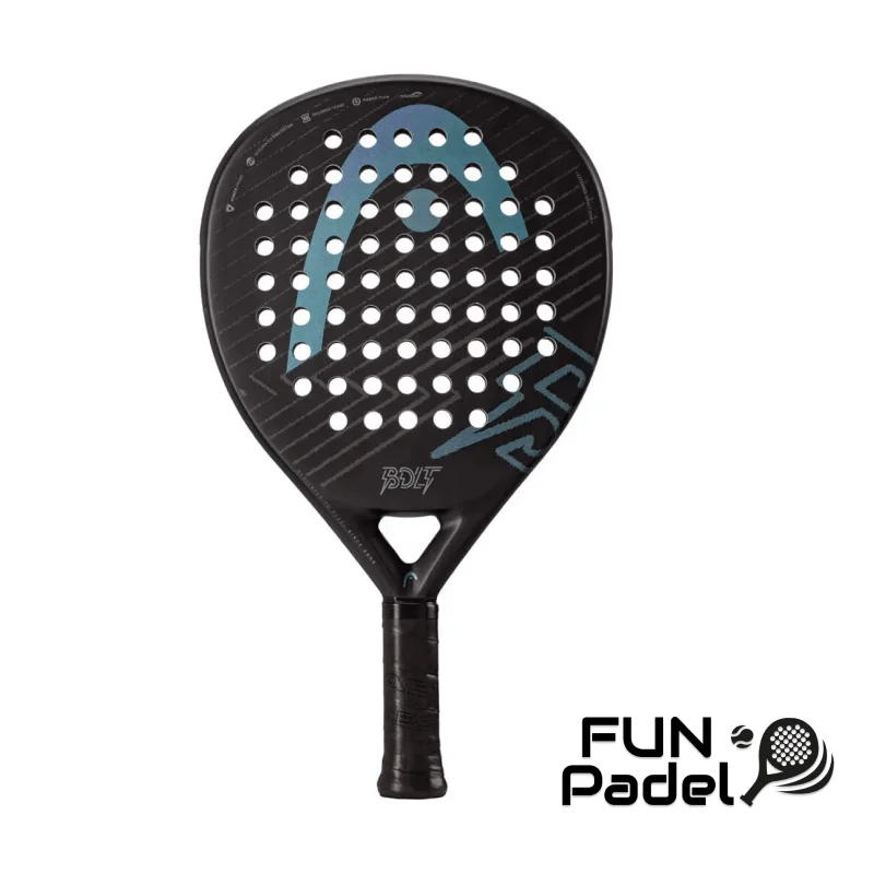 Head Bolt 2025 Black - Raquete de Padel Versátil para Iniciantes e Amadores - imagem 1