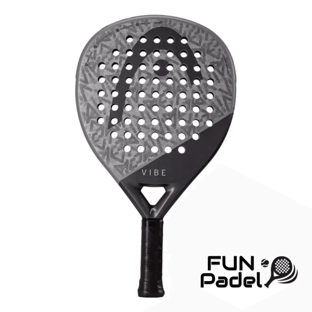Head Vibe Grey/Black 2025 - Raquete de Padel Confortável para Iniciantes com Potência e Controlo - imagem 1