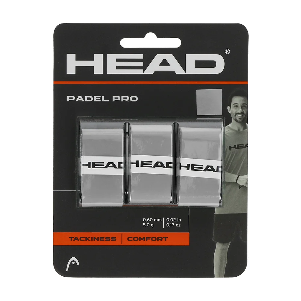 Head Padel Pro Overgrip Gray  — High-Quality Overgrips for Padel Tennis - image 1