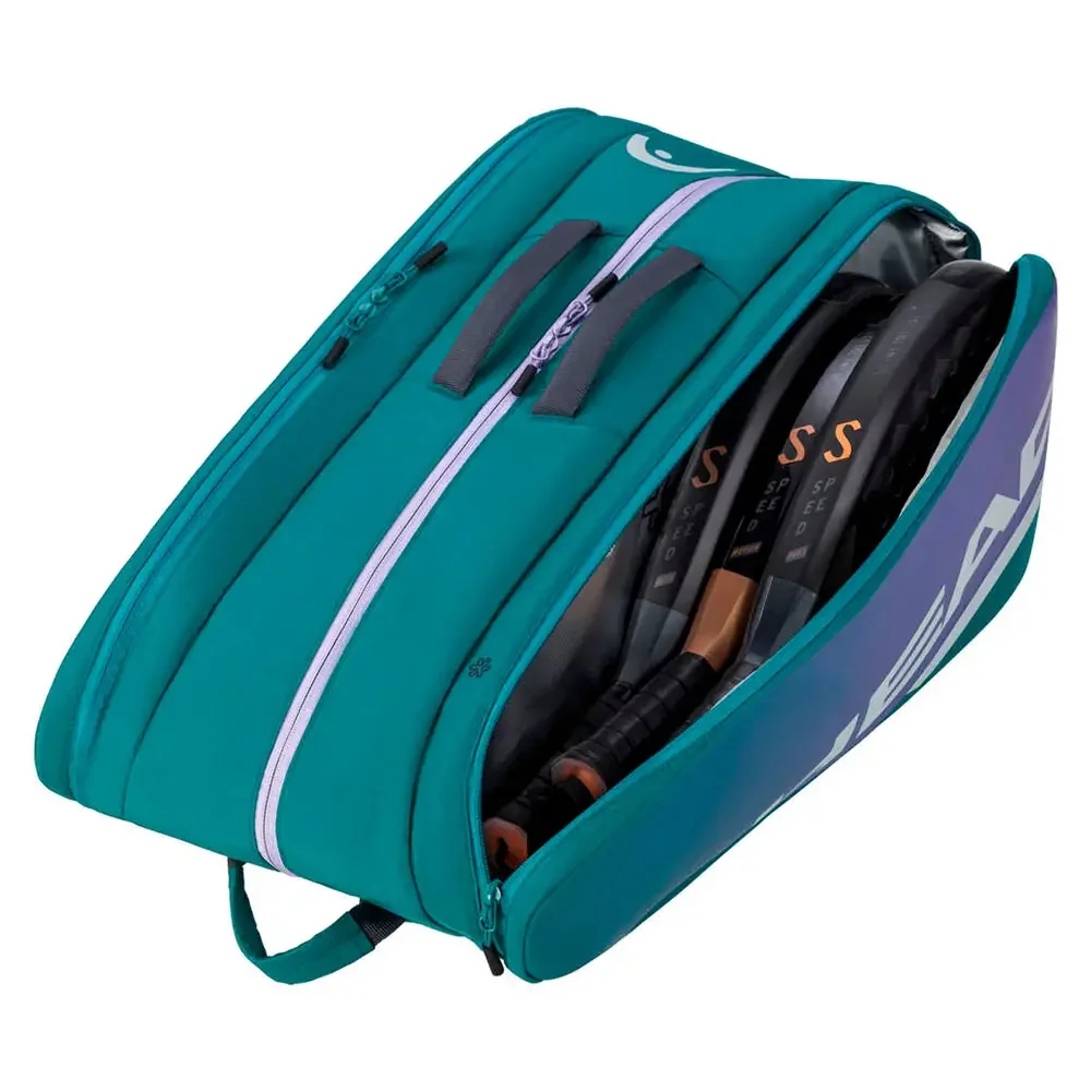 Head Tour L Green — padel racket bag with CCT+ thermal protection and ventilated shoe compartment - image 2