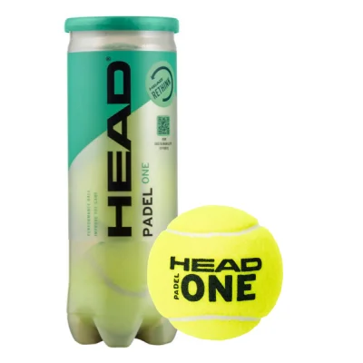 HEAD Padel One Balls – 3-Pack (Training & Club-Level Balls)