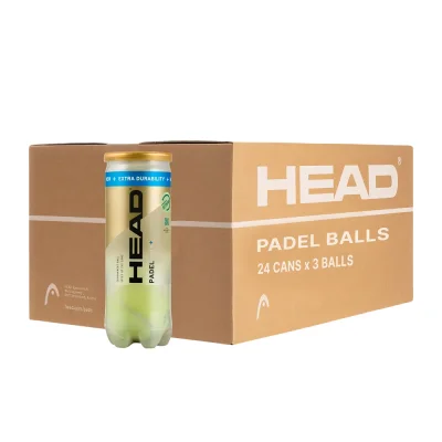 HEAD Padel Pro S+ Balls – Box of 24 Cans (72 High-Speed Balls)