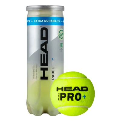 HEAD Padel Pro+ Balls – 3-Pack (Official WPT Match Balls)