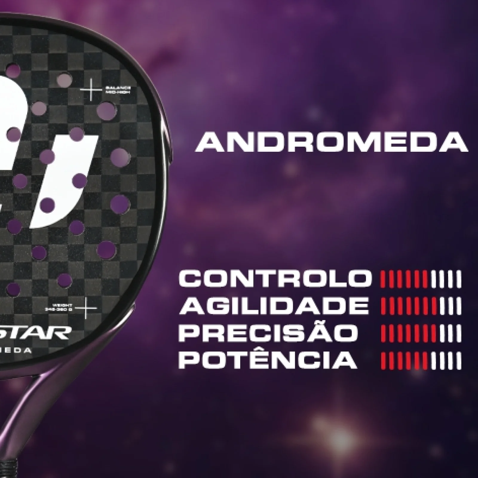 Hirostar Andromeda 25 Control 2025 – Raquete Versátil e Leve de Controlo - imagem 5