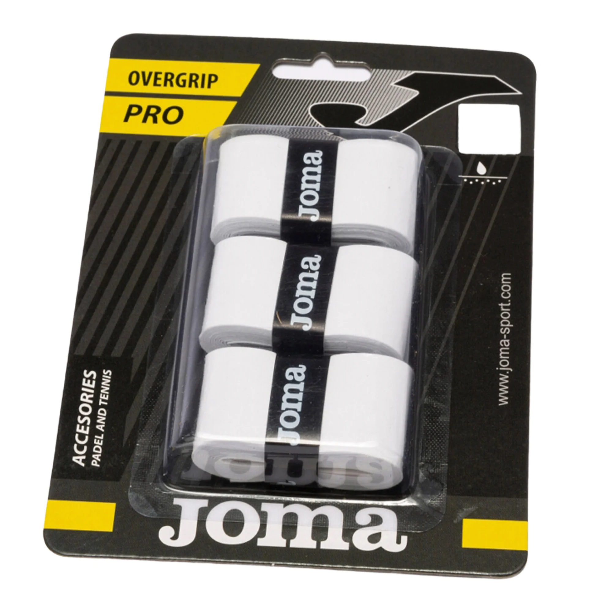 Joma Over-grip Dry Competition White x3 – pega segura e conforto para raquetes de padel - imagem 1