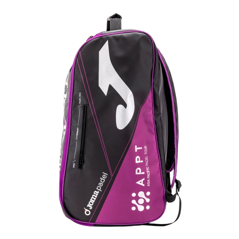 Joma Padel Racket Bag APPT Violet Black — mochila desportiva profissional inspirada no Asia Pacific Padel Tour - imagem 2