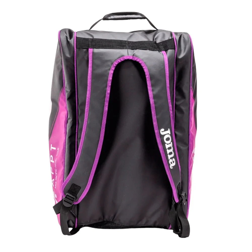 Joma Padel Racket Bag APPT Violet Black — mochila desportiva profissional inspirada no Asia Pacific Padel Tour - imagem 4