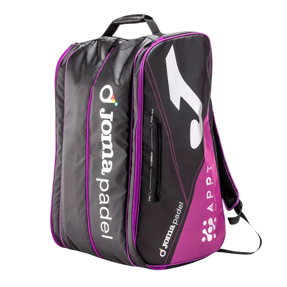 Joma Padel Racket Bag APPT Violet Black — mochila desportiva profissional inspirada no Asia Pacific Padel Tour - imagem 1