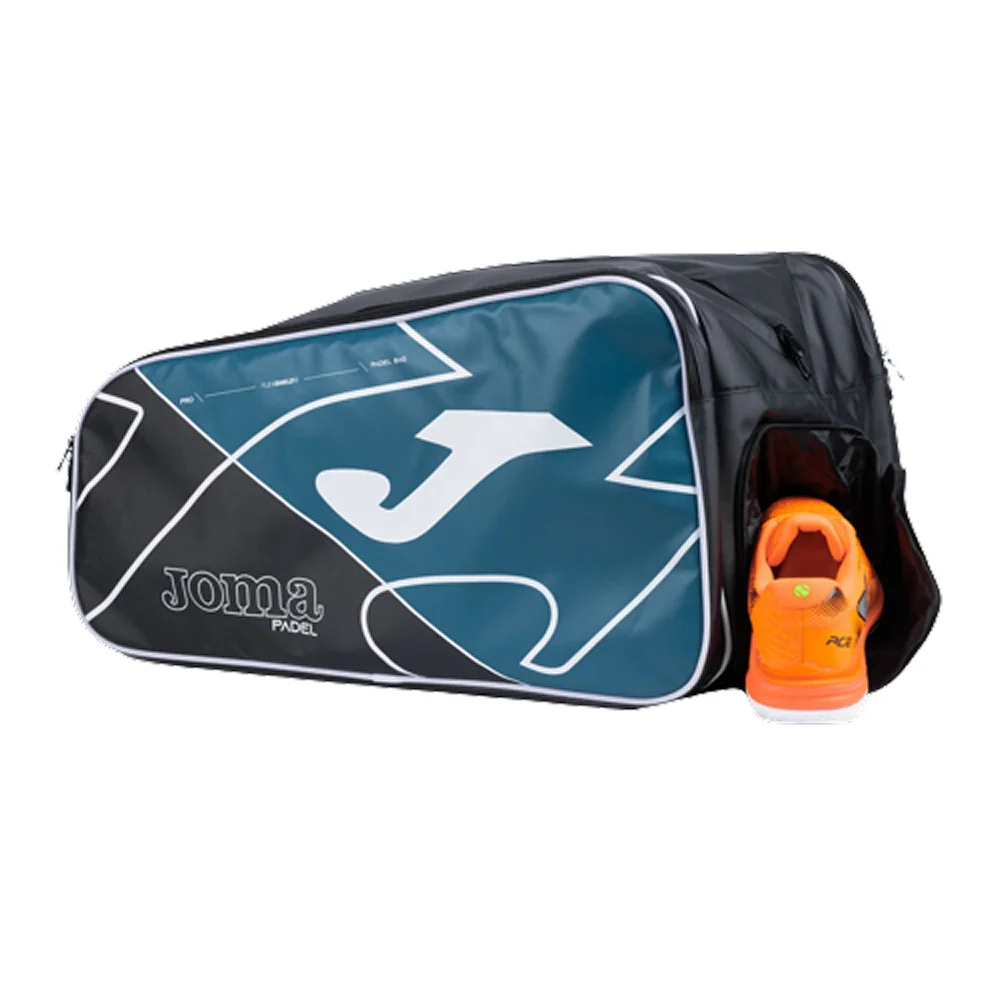 Joma Padel Racket Bag Pro Blue Black – spacious padel bag with shoe compartment - image 2