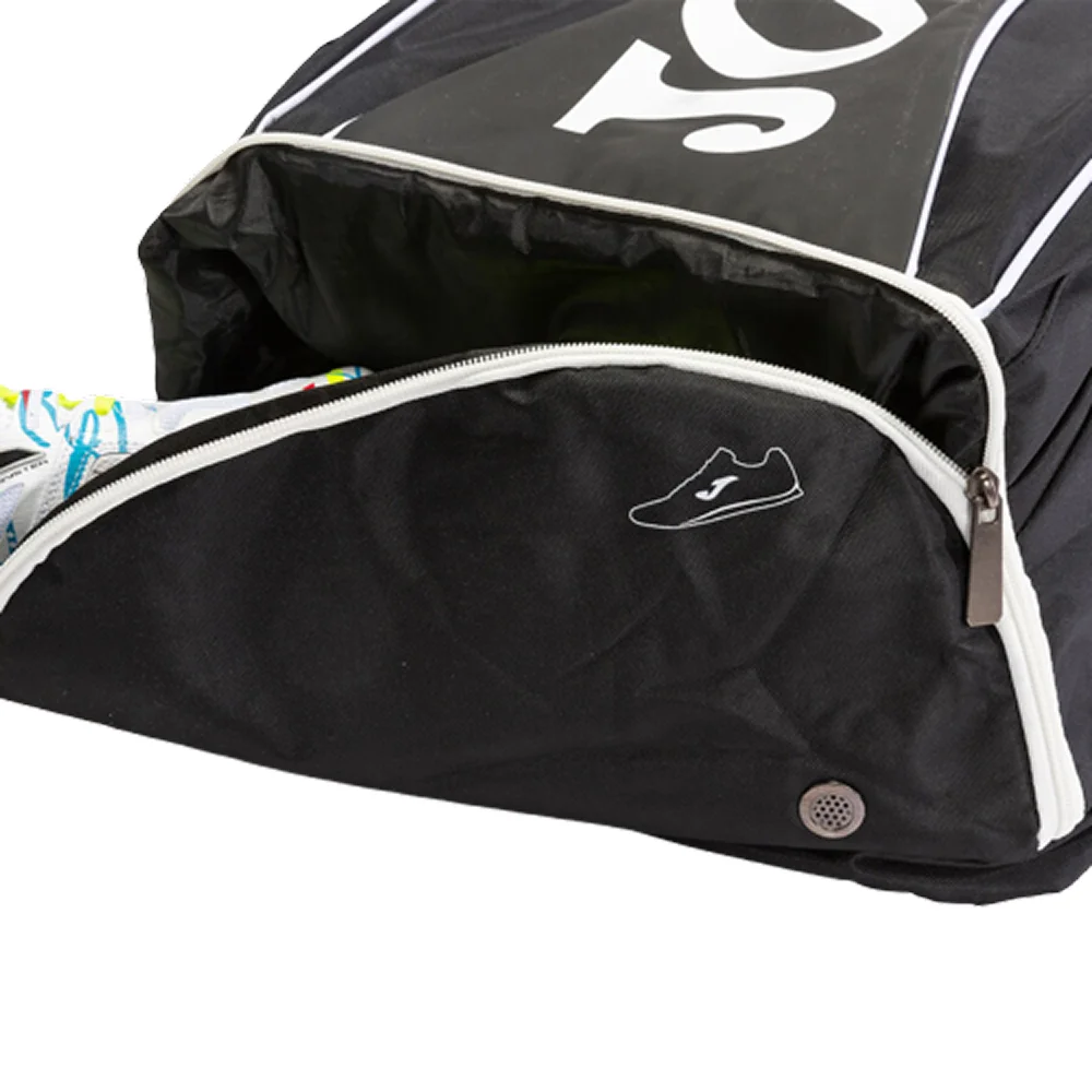 Joma Backpack Shoe Bag Open Black White – mochila desportiva e saco para calçado para ginásio e padel - imagem 5
