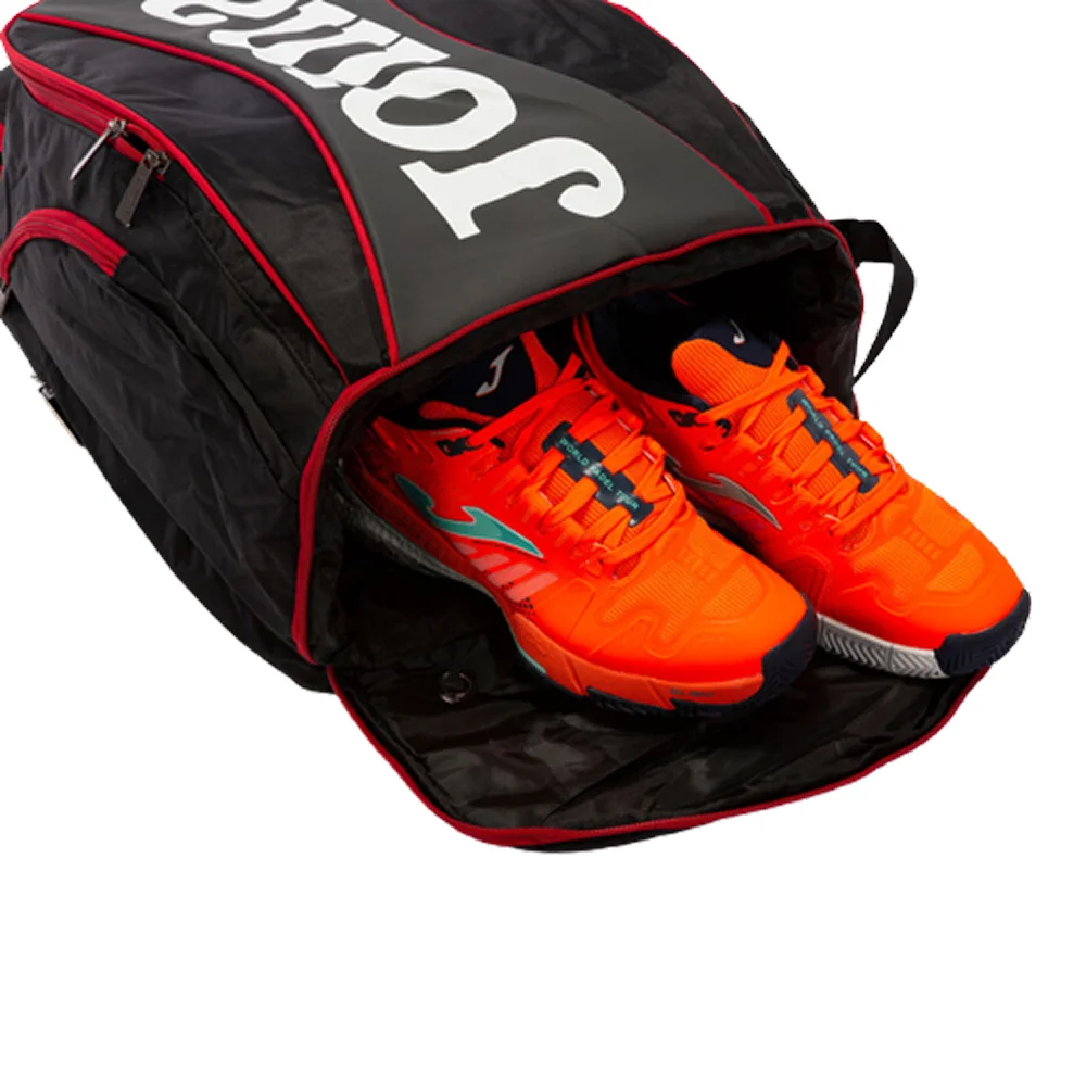 Joma Backpack Shoe Bag Open Black Red – mochila desportiva espaçosa com compartimento para calçado - imagem 6