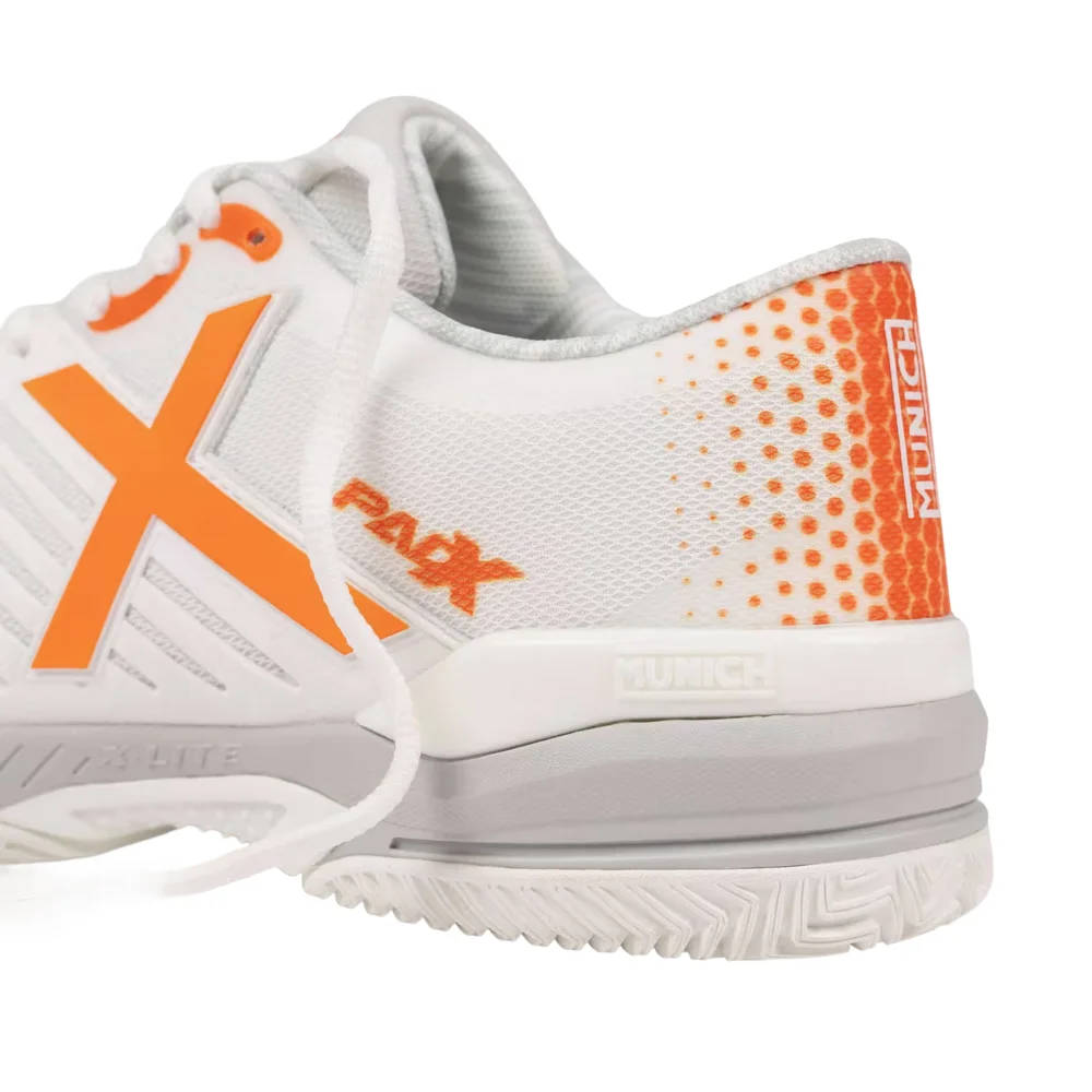 Munich Padx 60 White/Orange – Durable Padel Shoes - image 2