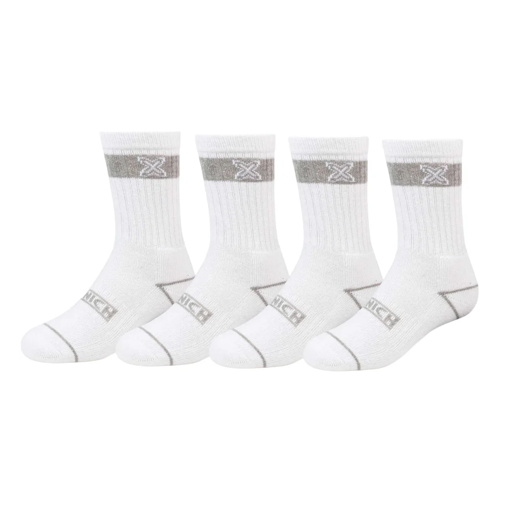 Meias Munich Sport Crew White – Pack de 4 - imagem 1