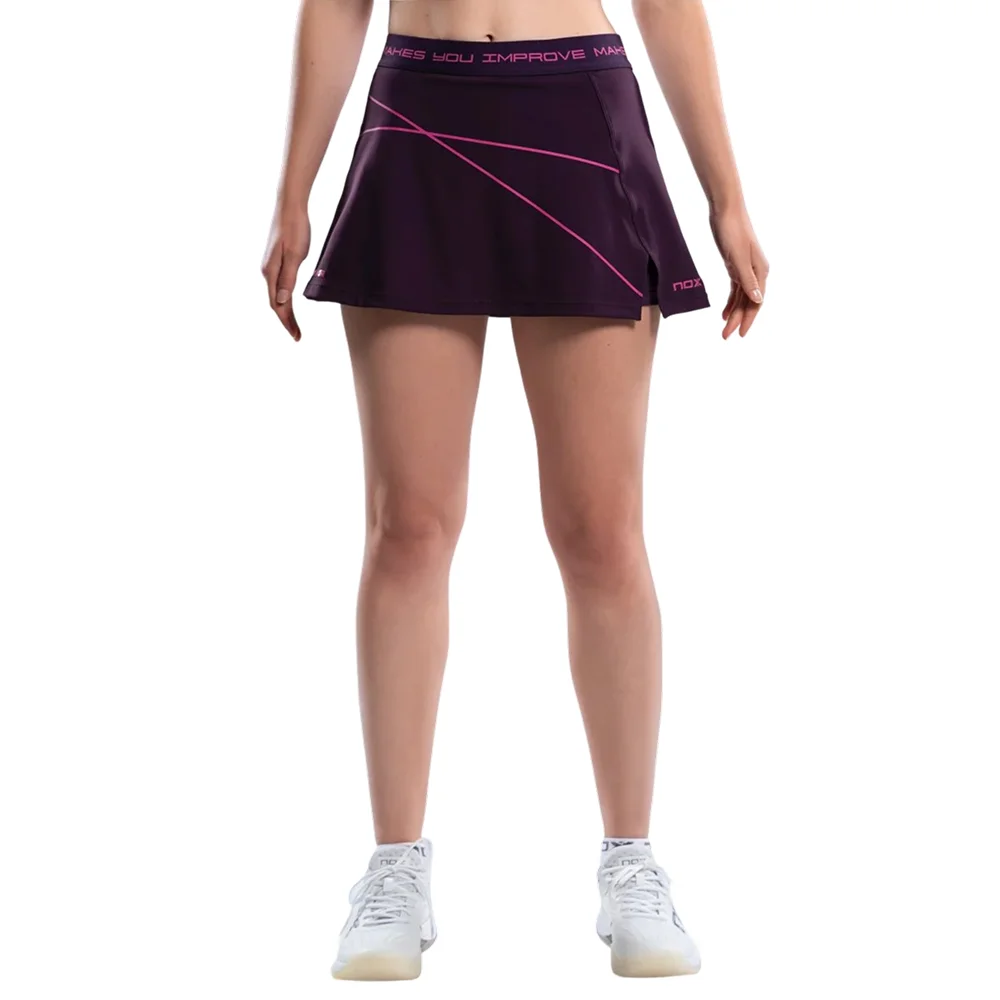 Nox Pro Skirt Deep Purple — breathable women’s padel skirt - image 4