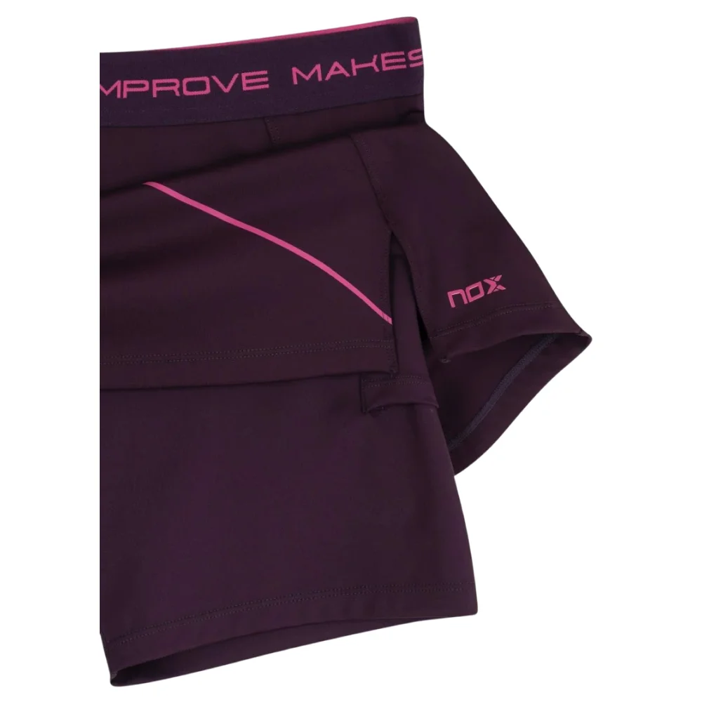 Nox Pro Skirt Deep Purple — breathable women’s padel skirt - image 3