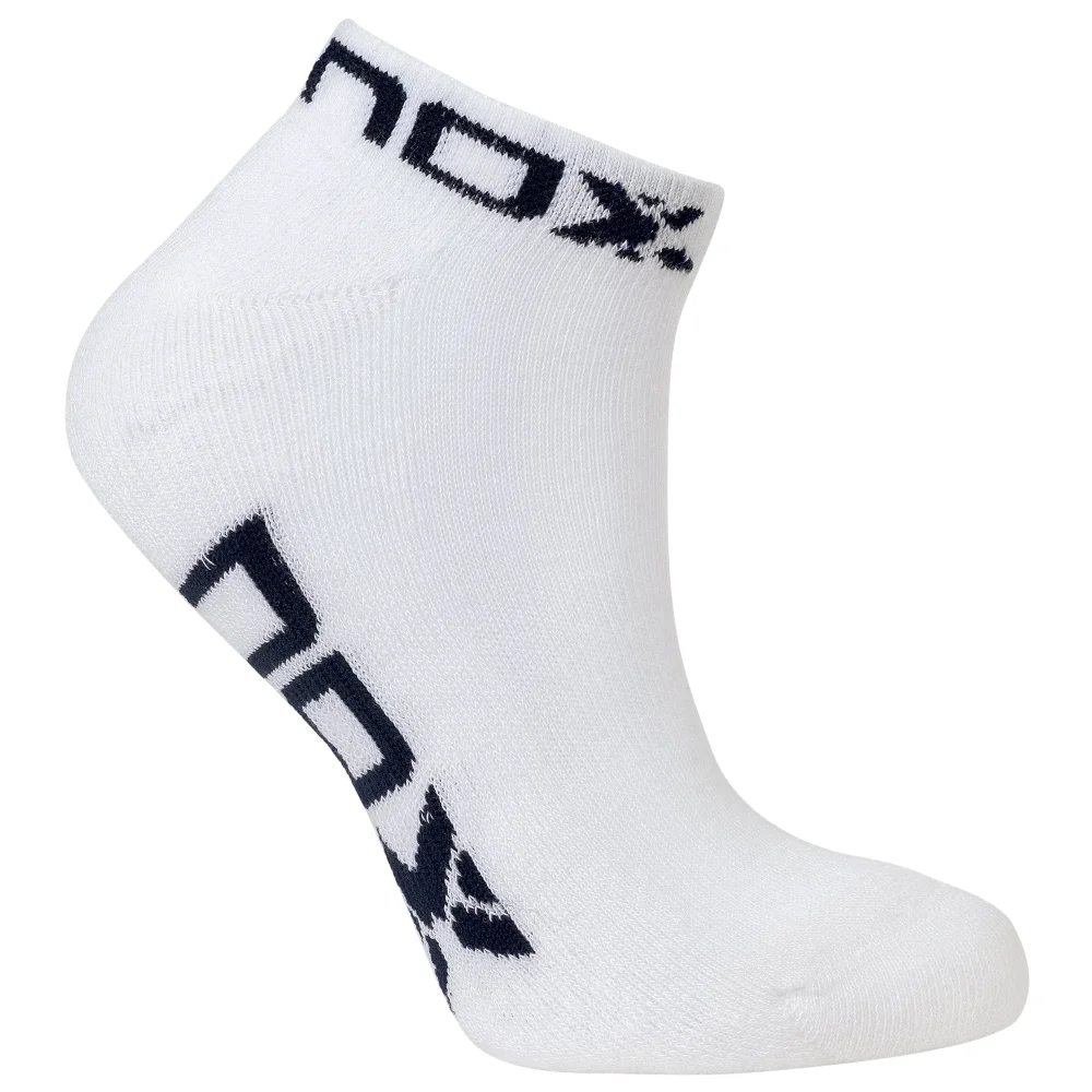 Nox Ankle Socks White Blue Logo Women – Meias Desportivas Femininas para Treino Intensivo - imagem 1