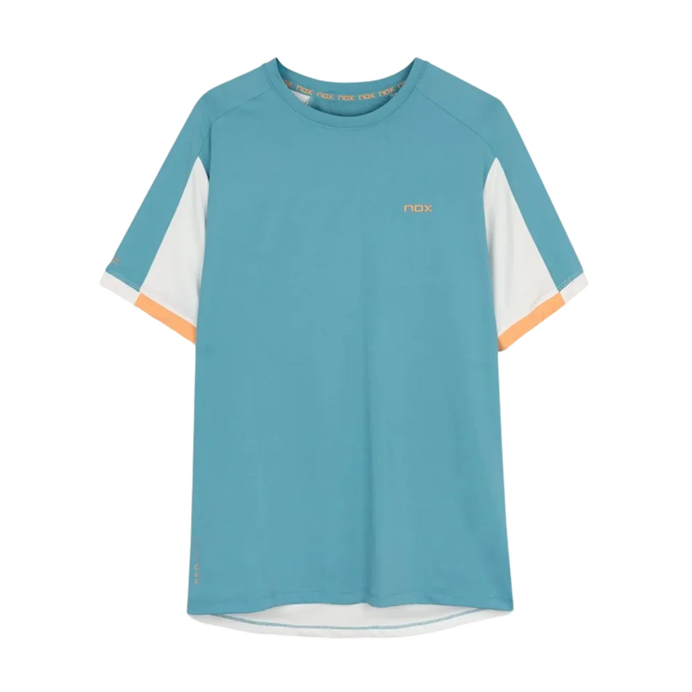 Nox Pro Men's T-shirt Dusty Turquoise – Breathable Padel Performance - image 1