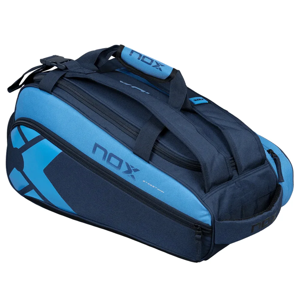 Saco de padel azul 45L elegante com base rígida e alças tipo mochila - imagem 1