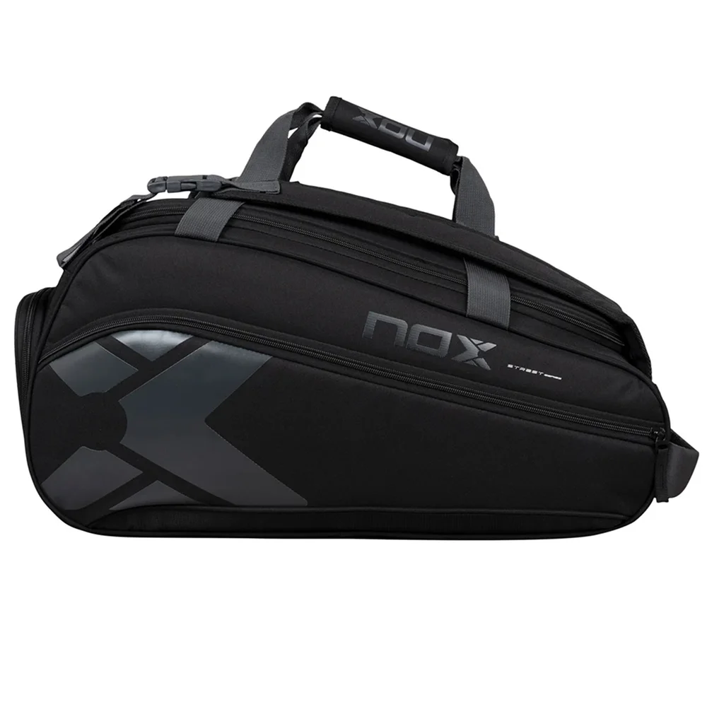 Nox Street Series Black Gray – black 45L paddle racquet bag with thermal protection and rigid base - image 2