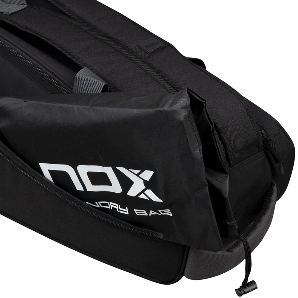 Nox Street Series Black Gray – black 45L paddle racquet bag with thermal protection and rigid base - image 7